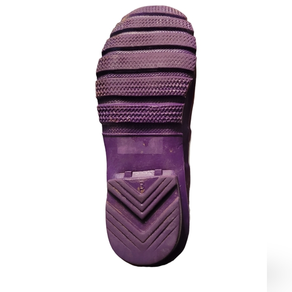 Hunter Women's Original Tall Purple Knee-High Rubber RainBoot Size 5M/6F - Picture 3 of 9